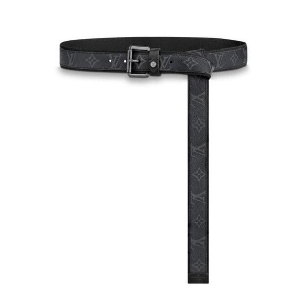 LV Initiales 35mm Reversible Belt Monogram Eclipse Canvas - Accessories